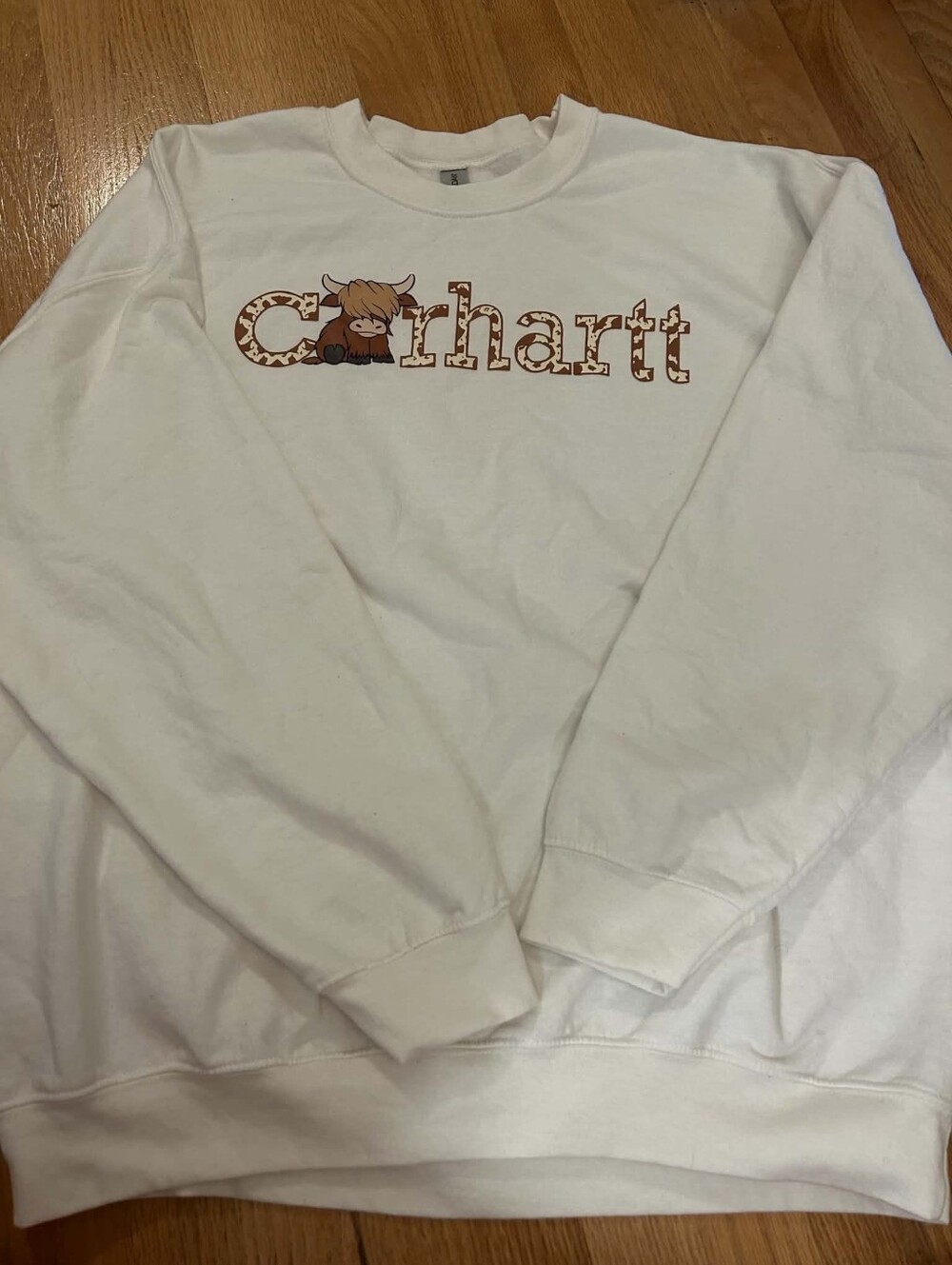 Highland Cow Printed Sweatshirt